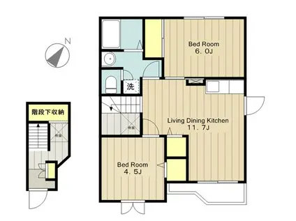フォレスタ(2LDK/2階)の間取り写真