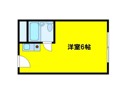 メガロコープ福島(ワンルーム/5階)の間取り写真