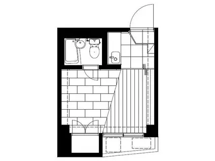 パルム・シャロン(ワンルーム/3階)の間取り写真