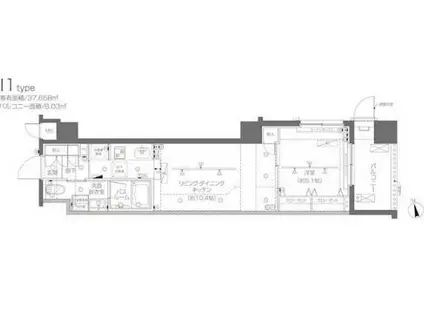 ZOOM大塚 ZOOM大塚(1LDK/1階)の間取り写真