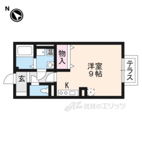 ショコラゲーブルズ(1K/2階)の間取り写真