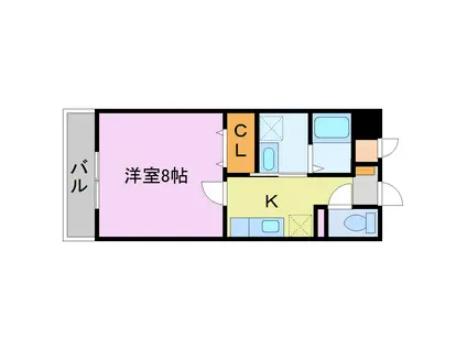 孝寿荘(1K/3階)の間取り写真