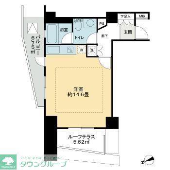 グローリオ十条(ワンルーム/8階)の間取り写真