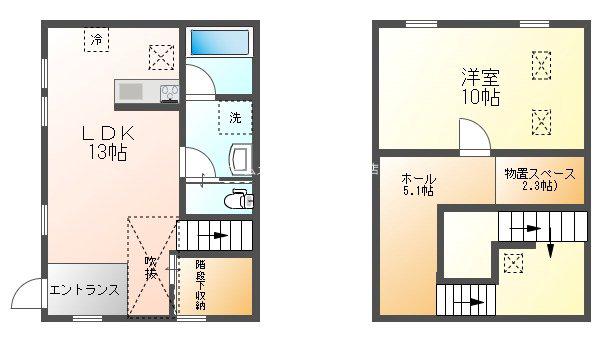LAGUNA TERRACE 小金井(1SLDK/1階)の間取り写真