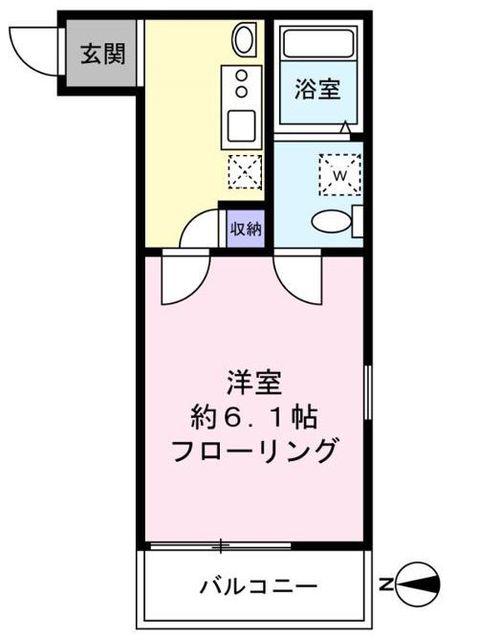 ESPERANZA(1K/2階)の間取り写真