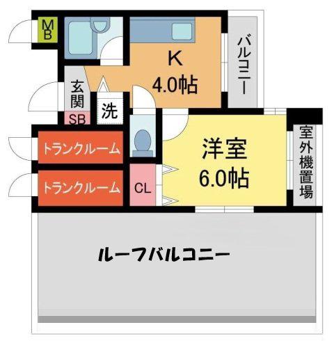 APRICITY西宮駅前(1K/10階)の間取り写真