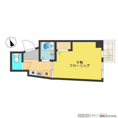 トーホーパレス西久保(1K/3階)の間取り写真