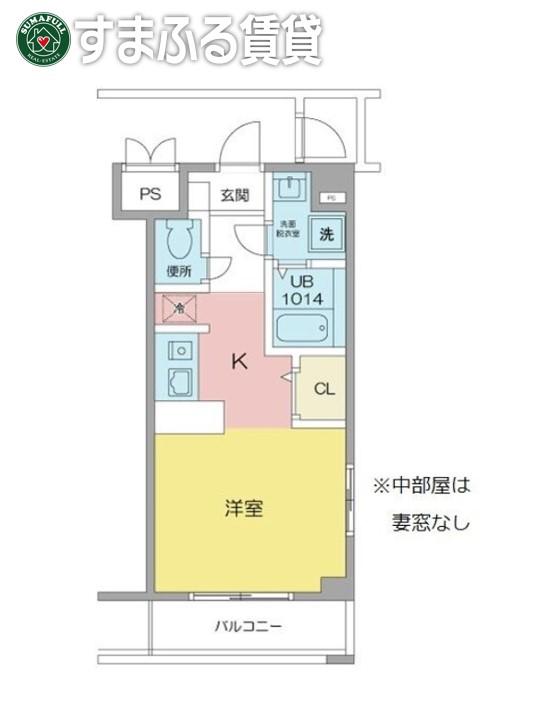 S&F MANSION(ワンルーム/2階)の間取り写真