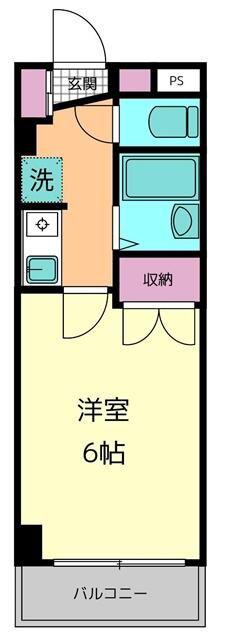 相生パレス(1K/2階)の間取り写真