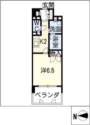 グランアベニュー名駅(1K/2階)の間取り写真