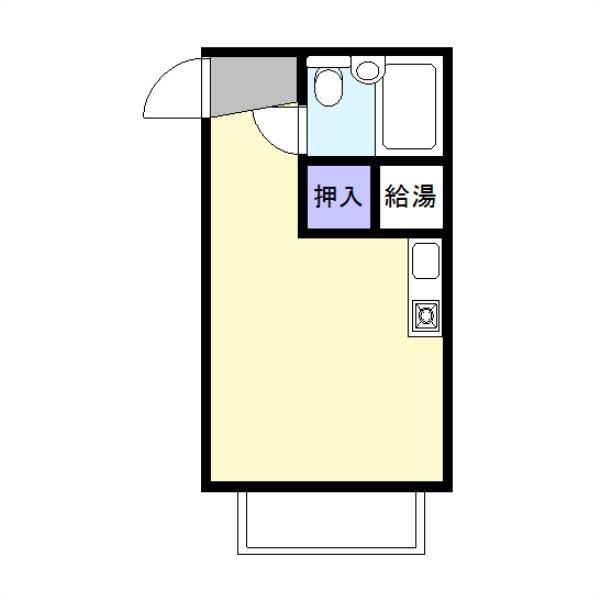 メゾンブラン(ワンルーム/2階)の間取り写真