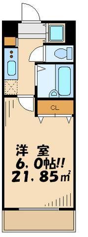 ステーションビューロアール世田谷(1K/3階)の間取り写真