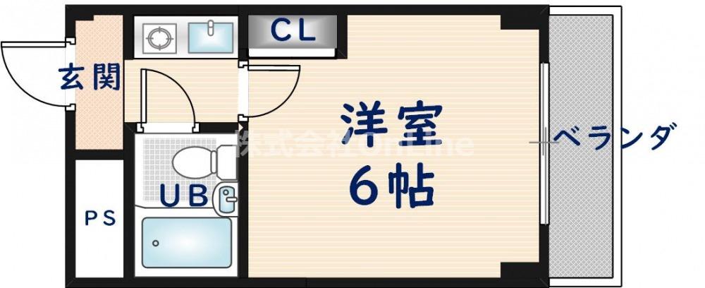 サンライフ近大(1K/3階)の間取り写真