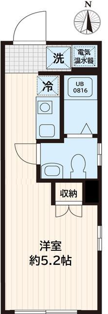 LIVE FLAT蓮沼(ワンルーム/5階)の間取り写真