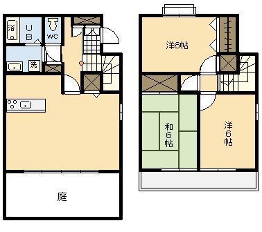 エクセレントベル(3LDK/1階)の間取り写真