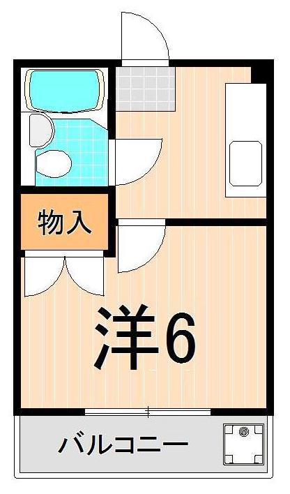 セトル佐野(1K/1階)の間取り写真