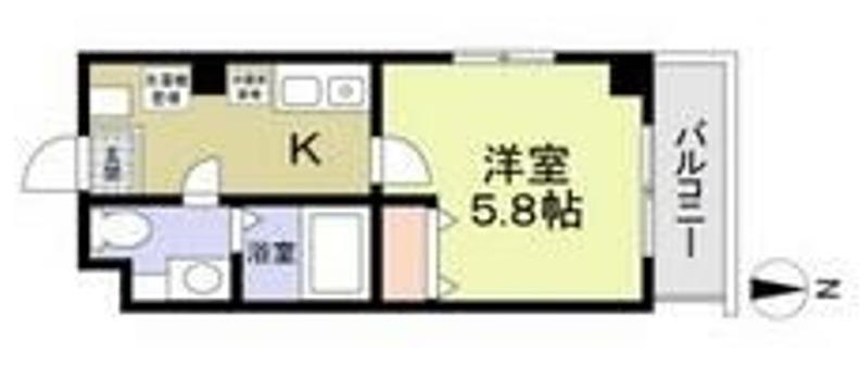 POD CREST I(1K/3階)の間取り写真