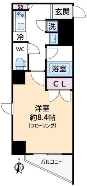 ESTETICA NAKAITABASHI(1K/5階)の間取り写真