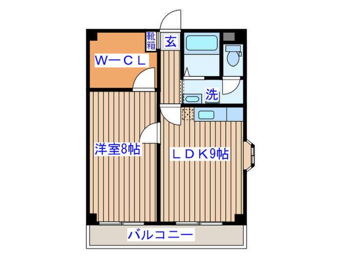 CADOG LILY(1LDK/3階)の間取り写真