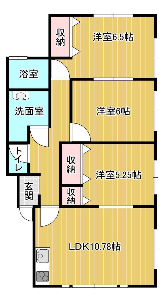 メゾン・ショウ(3LDK/2階)の間取り写真