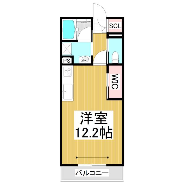 SERENA OKADA(ワンルーム/2階)の間取り写真