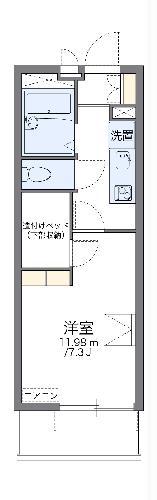 レオパレスBIG ハロー(1K/1階)の間取り写真