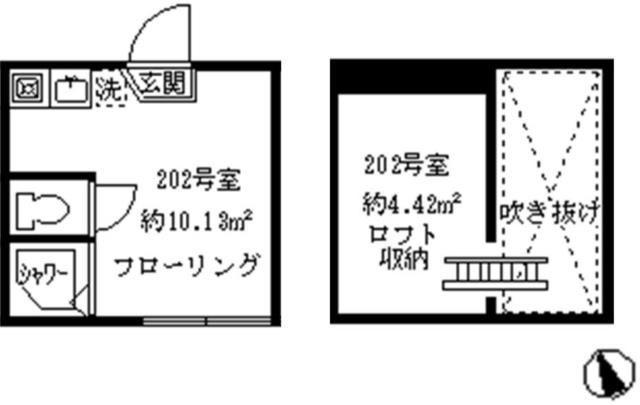 ソフィアポメロ(ワンルーム/2階)の間取り写真