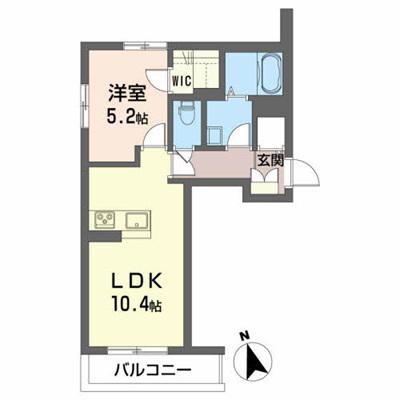 シャーメゾン イーフィールド(1LDK/3階)の間取り写真