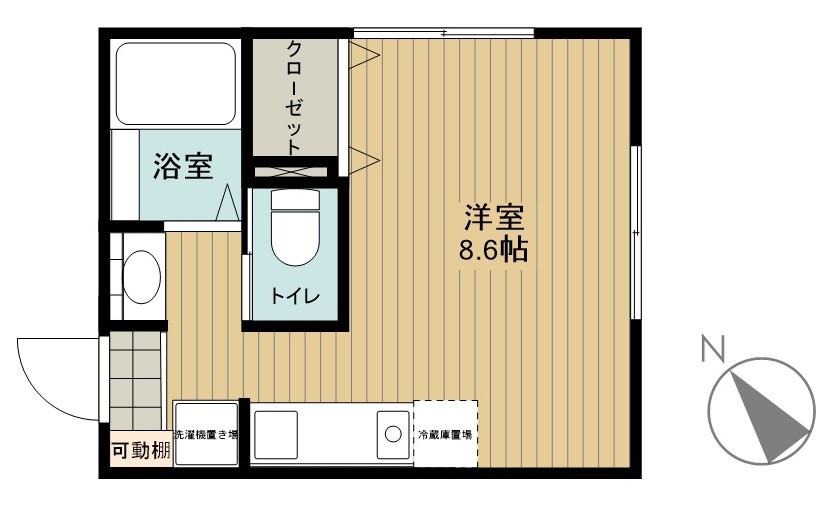 ラーク町田II(ワンルーム/3階)の間取り写真