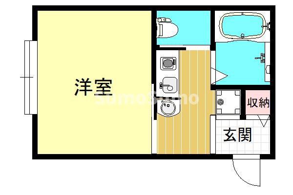 ケイズライフ(1K/2階)の間取り写真