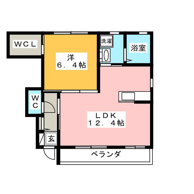 メゾン・クローバー(1SLDK/1階)の間取り写真