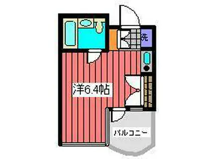 コモド駒込ハイツ(ワンルーム/4階)の間取り写真