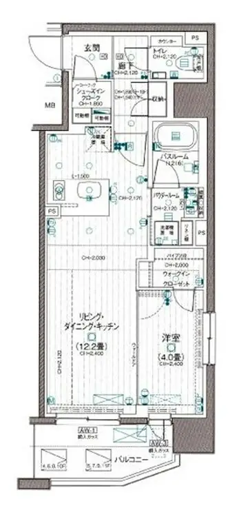 デュオステージ横濱桜木町 6階階 間取り