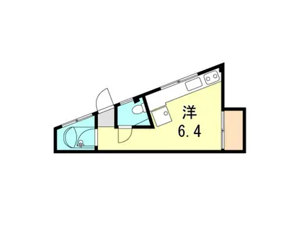 ノベラ篠原北町(ワンルーム/3階)の間取り写真