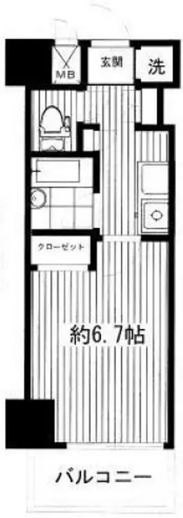 ユニロイヤル西早稲田 10階階 間取り