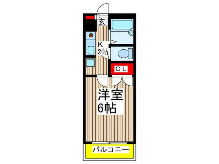 谷津の森ハイム 3階階 間取り