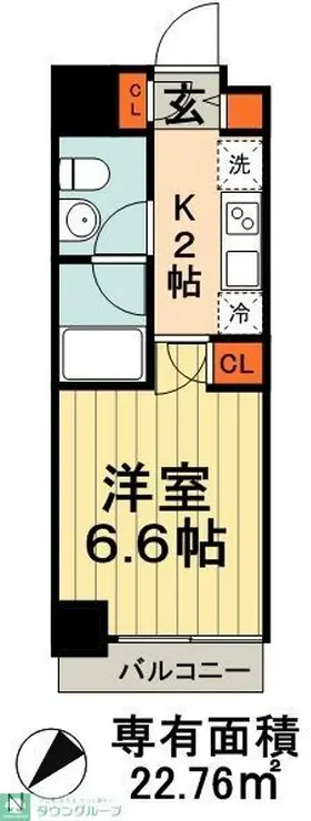 SEASCAPE千葉みなと 9階階 間取り