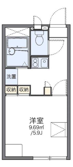 レオパレス宮南(1K/1階)の間取り写真