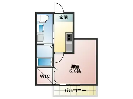 横浜元町ガーデン光國(1K/1階)の間取り写真