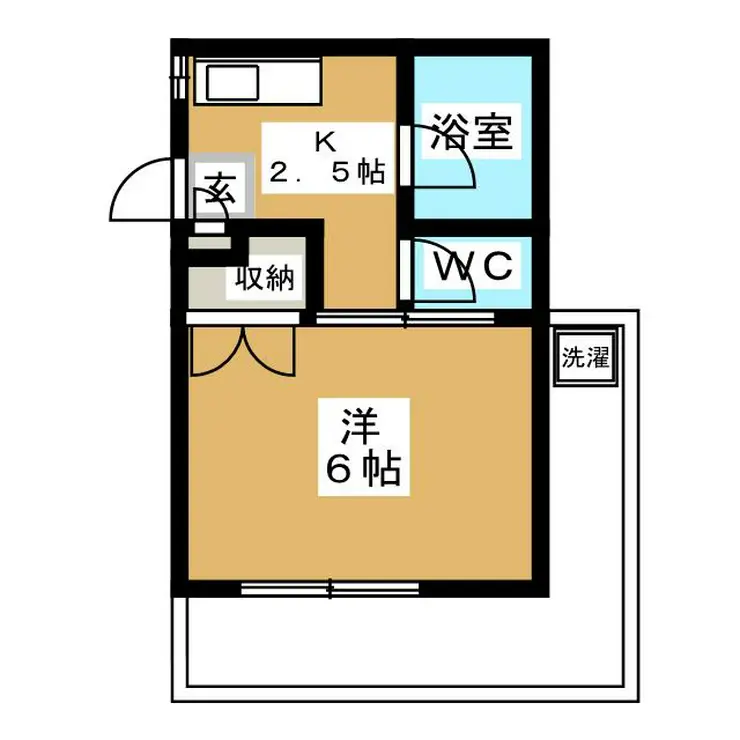 善福寺荘 1階階 間取り