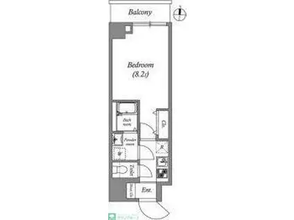 QUALITAS本所吾妻橋(1K/6階)の間取り写真