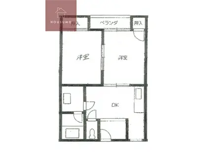 錦ハイツ(2DK/3階)の間取り写真