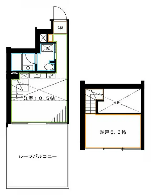 ラグゼナ東高円寺 4階階 間取り