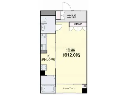 ノジュール(1K/2階)の間取り写真