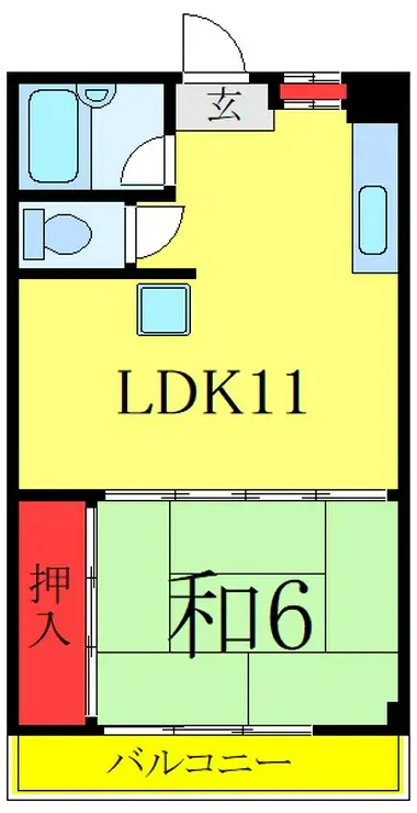 杉浦コーポ 2階階 間取り