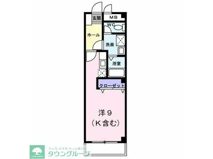 メゾン・ミッテ(1K/3階)の間取り写真