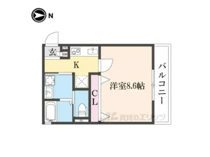 COCO MAISON(1K/2階)の間取り写真