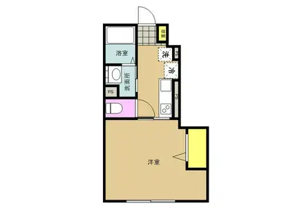 平塚市北金目1丁目計画(1K/1階)の間取り写真