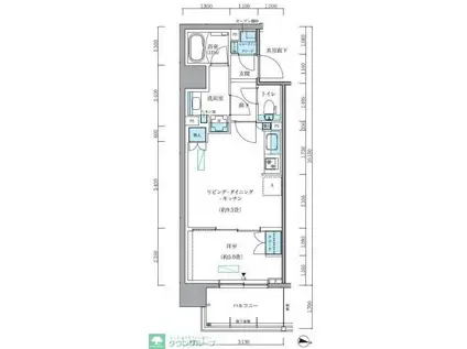パークアクシス新大橋(1LDK/8階)の間取り写真