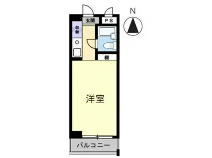 アルファ二番町(ワンルーム/6階)の間取り写真